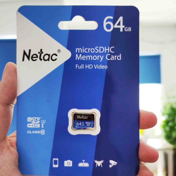 Thẻ Nhớ Netac 64GB Chuẩn Class 10, Tốc Độ 90MB/S