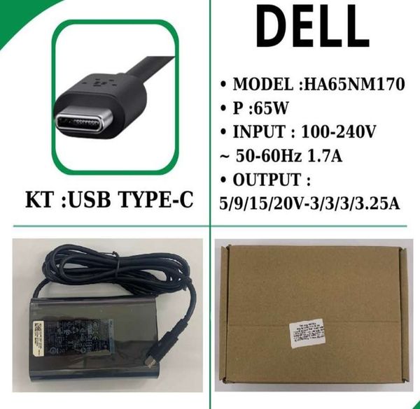 Sạc Dell chân TypeC 65W