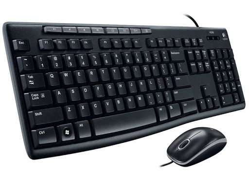 Bộ phím chuột có dây Logitech MK200