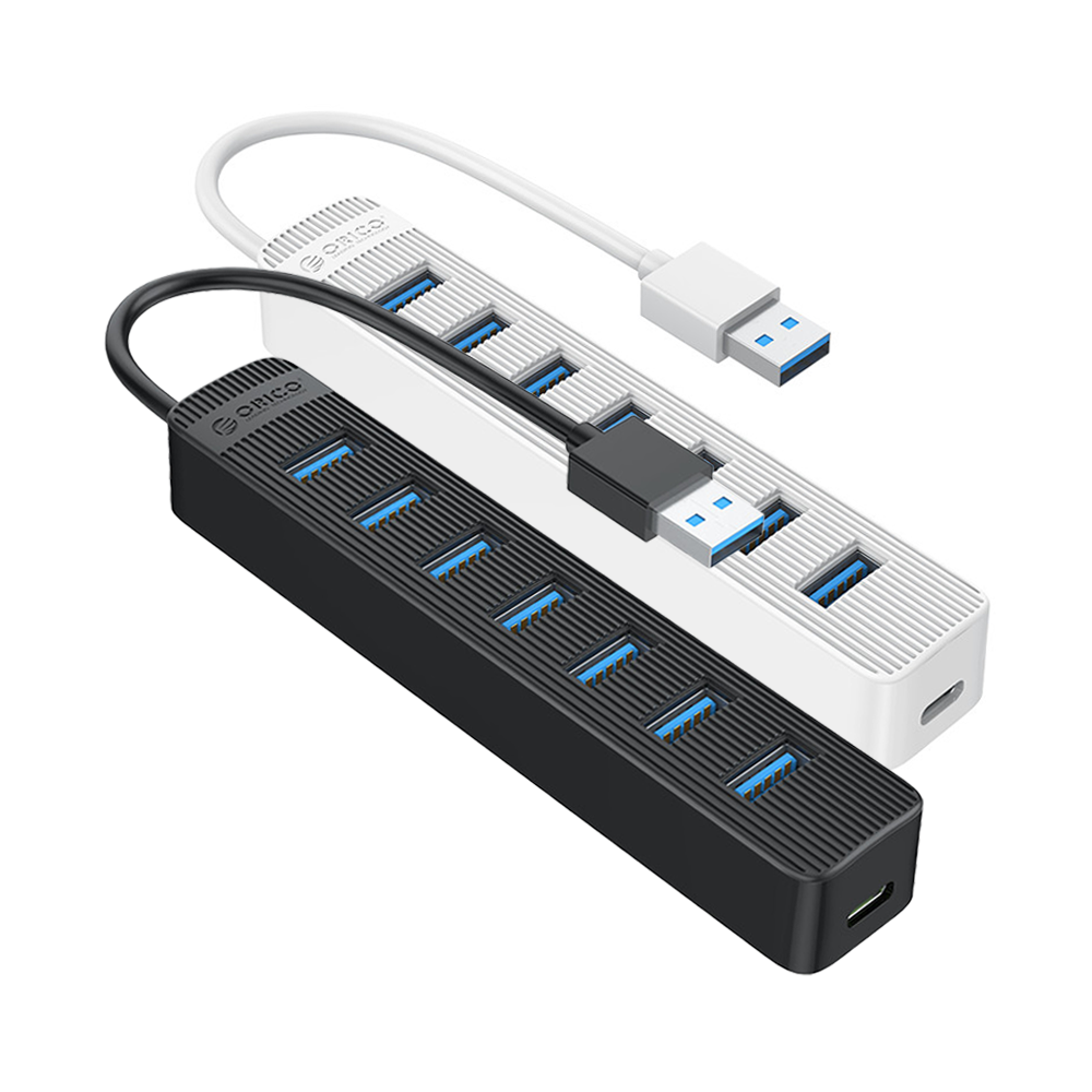 Hub USB 3.0 A 7 Porte Con Alimentatore – 5 Gbps, Plug&Play, Compatibile Con PC, Laptop, HDD E Periferiche