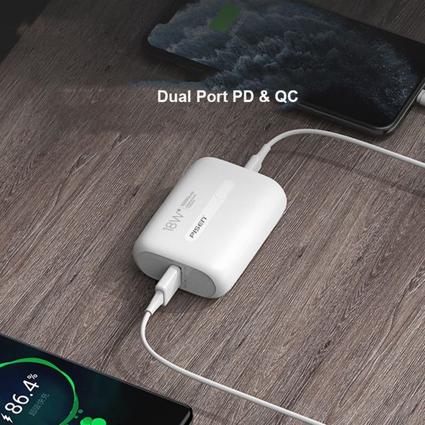 Sạc dự phòng Pisen Quick MiniQP18 10.000Mah 18W (TS-D287) Trắng