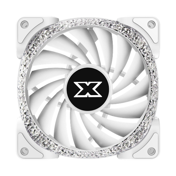 Quạt XIGMATEK GALAXY III ROYAL ARTIC - BR120 ARGB (EN46881): HUB FAN (PACK x3, CONTROLLER, POWER HUB) Trắng