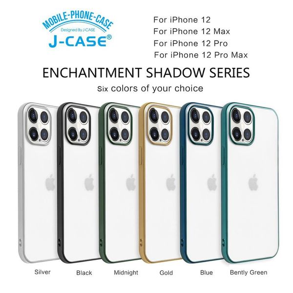 Ốp J-CASE Lưng Nhám Trong viền màu iPhone