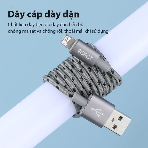 Cáp sạc nhanh cổng USB - Lightning RCL100 dây dù