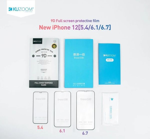 Kính Cường Lực Kuzoom 9D Full iPhone 12 6.1