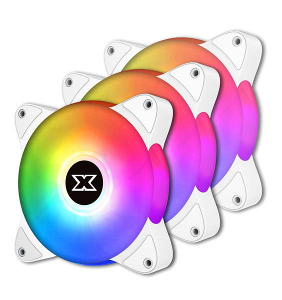 Quạt XIGMATEK GALAXY III ESSENTIAL - BX120 ARTIC ARGB (EN46461): HUB FAN (PACK x3, CONTROLLER, POWER HUB) Trắng
