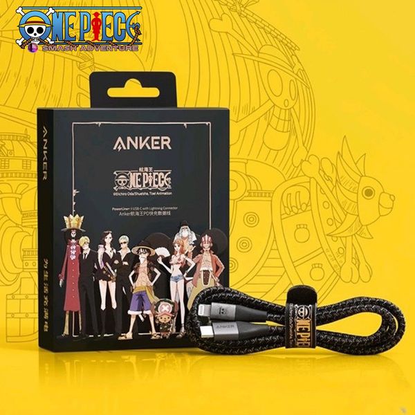 Cáp Anker One Piece Luffy Powerline +2 C to C 60W 3A dài 1.2 Mét - A9540 Sạc nhanh Samsung Laptop Macbook