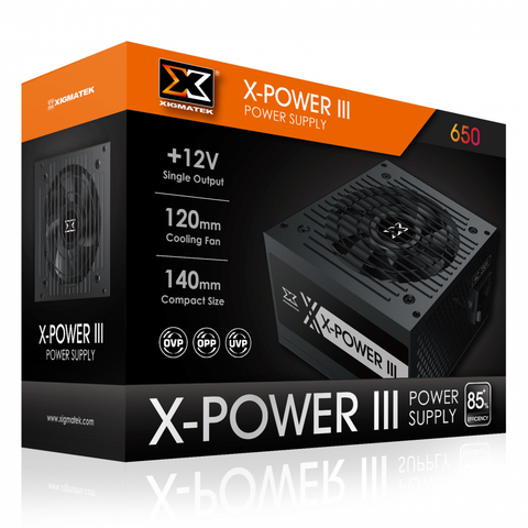 Nguồn XIGMATEK X-POWER III X-650 600W-230V(EN45990) Màu Đen