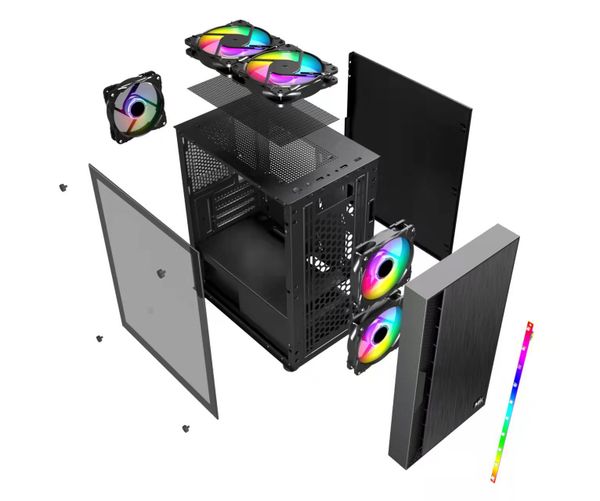 Vỏ Case MIK TM06 – Black (led strip ARGB sync main)