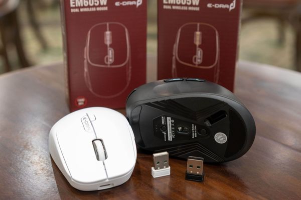 Chuột không dây công thái học Edra EM605
