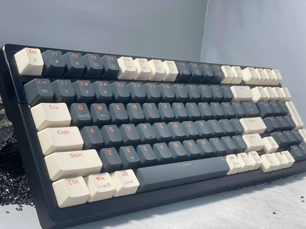 Bàn phím cơ có dây Gaming Newmen GM328 Trắng-Xám RED SW