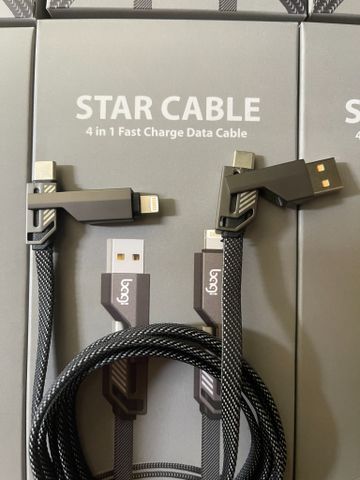 Cáp sạc Bagi 4 trong 1 USB-TYPEC To Lightning-TypeC PD4IN1