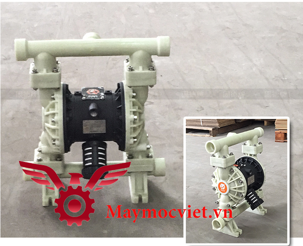 Bơm Màng Khí Nén GODO QBY3-32 NHỰA PP