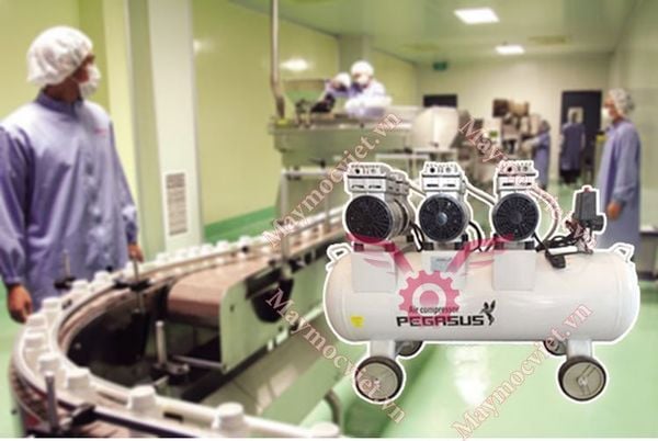 Máy nén khí giảm âm Pegasus TM - OF750 x 3- 70L