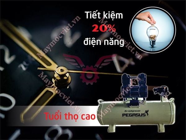 Máy nén khí không dầu Pegasus TM - OF1500 - 70L 2HP