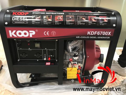 Máy Phát Điện Chạy Dầu 5Kw Koop KDF6700X