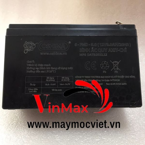 Ắc Quy chính 12V 8Ah Dùng cho Phun Thuốc Trừ Sâu