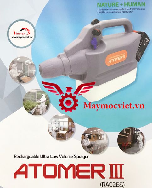 Máy phun sương siêu mịn ULV Atomer III có pin sạc