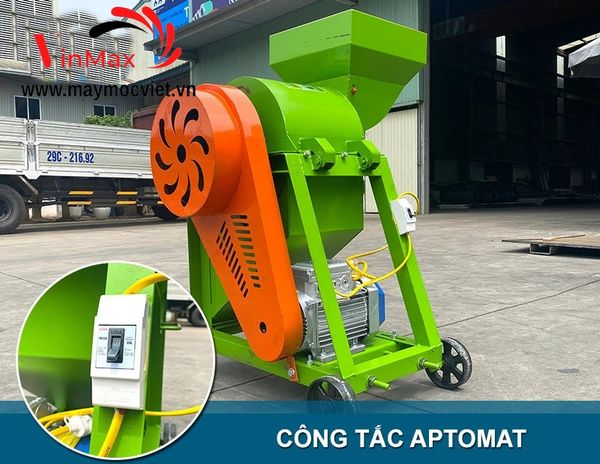 Máy băm xơ dừa mini Vinmax VMD350 điện 1 pha