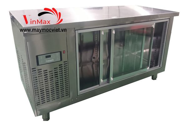 Bàn mát Inox Happys HWA-1800TRG cửa lùa 1.8 mét làm lạnh trực tiếp