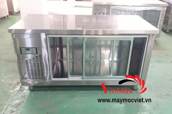 Bàn mát Inox Happys HWA-1800TRG cửa lùa 1.8 mét làm lạnh trực tiếp