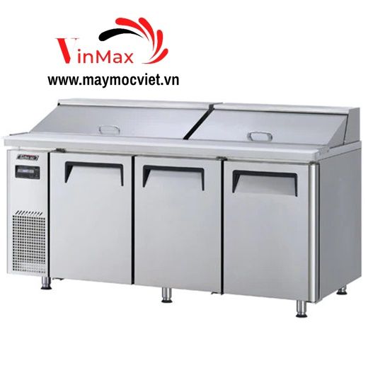 Bàn lạnh salad 3 cánh inox 1m8 Turbo Air KHR18-3