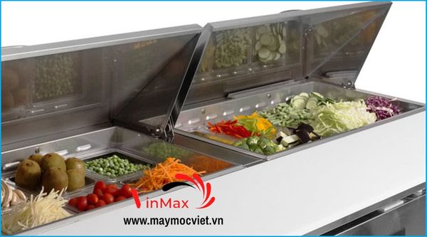 Bàn lạnh salad 3 cánh inox 1m8 Turbo Air KHR18-3