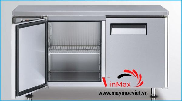 Bàn mát 2 cánh inox 1m2 Turbo Air KUR12-2