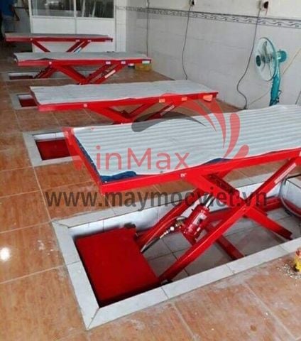 Bàn nâng điện thủy lực âm nền BN1860