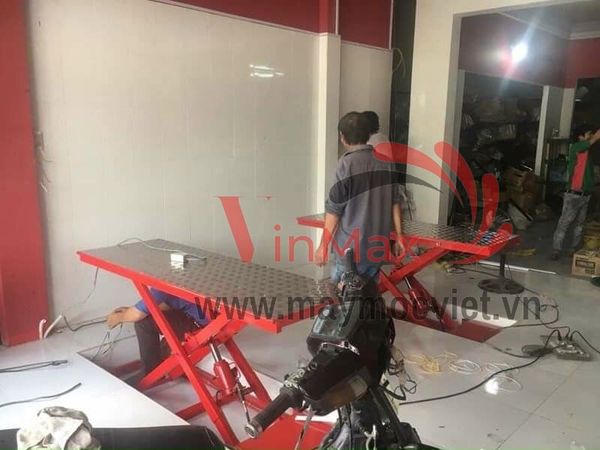 Bàn nâng điện thủy lực âm nền BN1860
