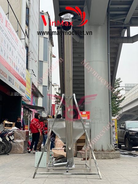 Máy cấp liệu inox trục vít 3m Vinmax VMTV300