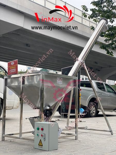 Máy cấp liệu inox trục vít 3m Vinmax VMTV300
