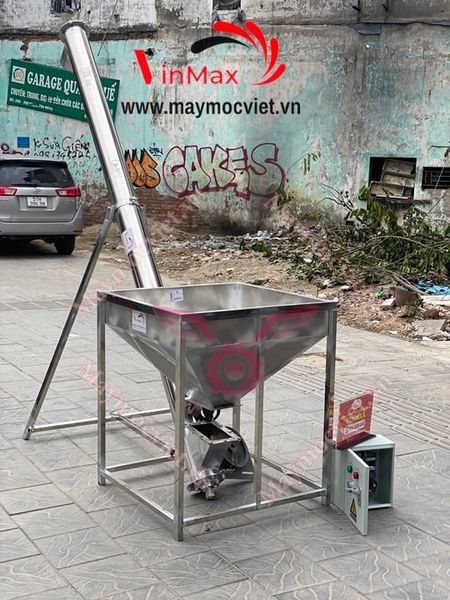 Máy cấp liệu inox trục vít 3m Vinmax VMTV300