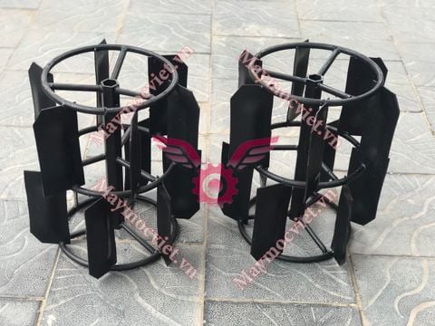 Bánh lồng nan so le máy xới đất