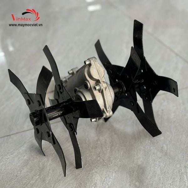 Bộ xới đất gắn máy cắt cỏ  trục 26 hoặc 28, 9 khía