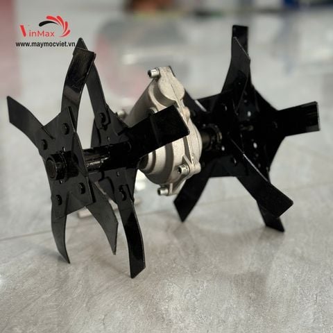 Bộ xới đất gắn máy cắt cỏ  trục 26 hoặc 28, 9 khía
