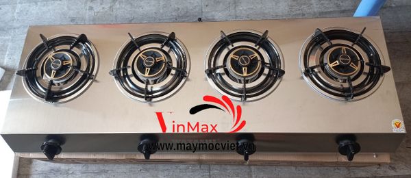 Bếp gas công nghiệp 4 họng chuyên mì cay, bánh xèo, cơm niêu, bò né Vinmax VMB04N