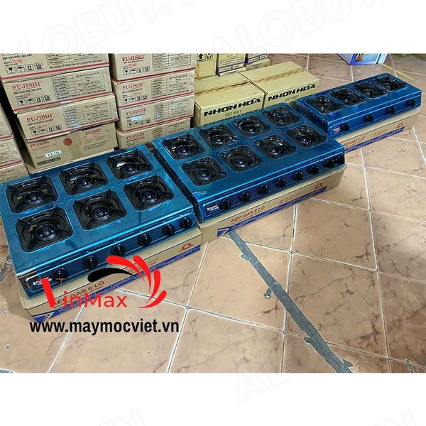 Bếp gas công nghiệp 4 họng chuyên mì cay, bánh xèo, cơm niêu, bò né Vinmax VMB04N