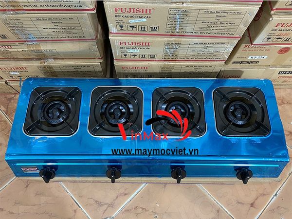 Bếp gas công nghiệp 4 họng chuyên mì cay, bánh xèo, cơm niêu, bò né Vinmax VMB04N