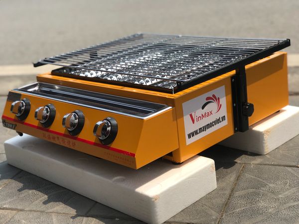 Lò nướng 4 họng dùng gas VM GD04 ( họng dài )