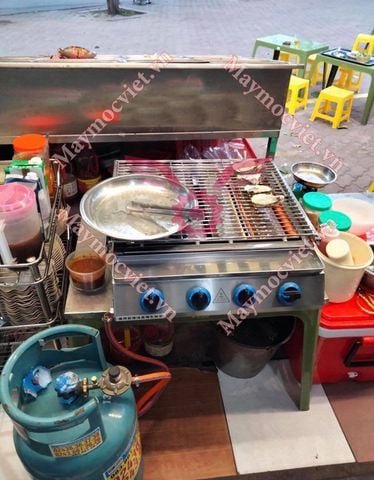 Lò nướng 4 họng dùng gas VM GN04