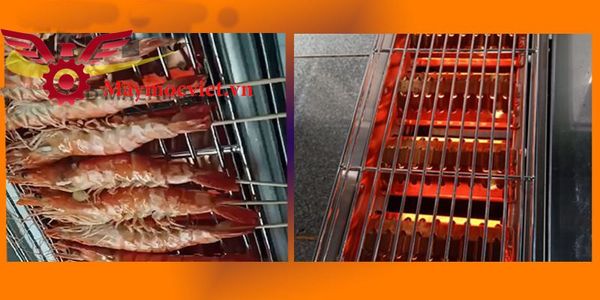 Lò nướng 4 họng dùng gas VM GN04