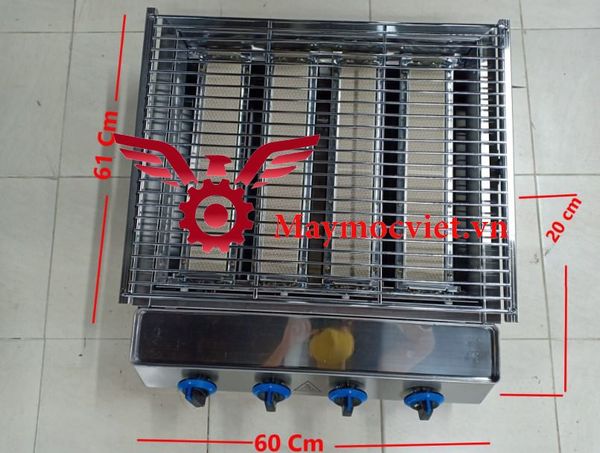 Lò nướng 4 họng dùng gas VM GN04