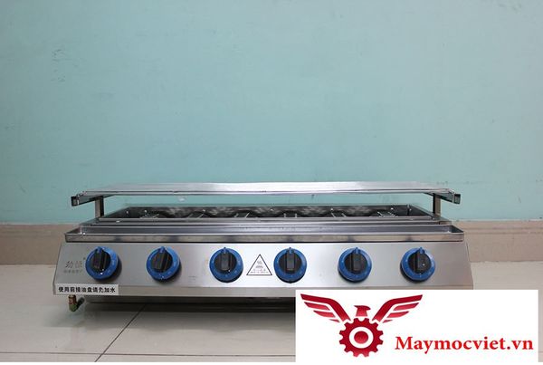 Lò nướng 6 họng đốt dùng gas VM GD06 ( họng dài )