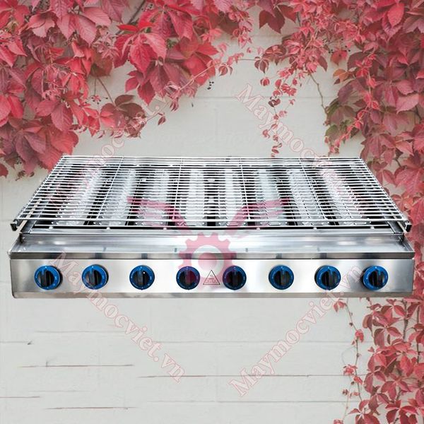 Lò nướng 8 họng đốt dùng gas VM GD08 ( họng dài)