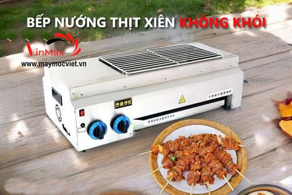 Bếp nướng thịt xiên không khói dùng gas Turbo TB80