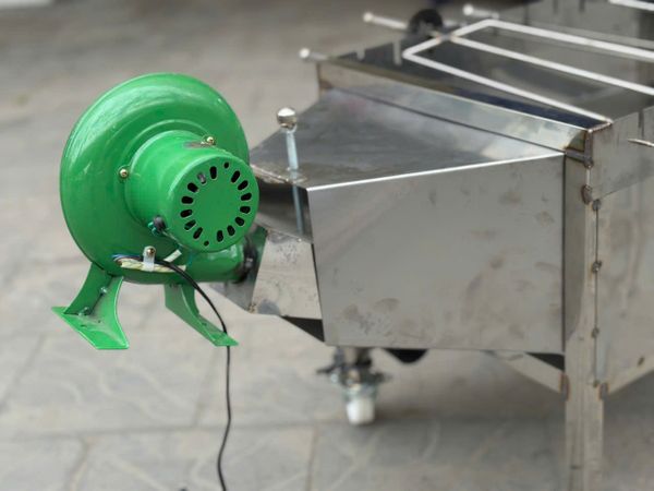 Bếp Nướng Than Hoa 10 Xiên Chất Liệu Inox Có Quạt Gió BX10S