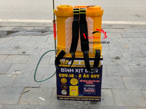 Bình xịt điện CON ONG VÀNG COV16 2 acquy mẫu mới