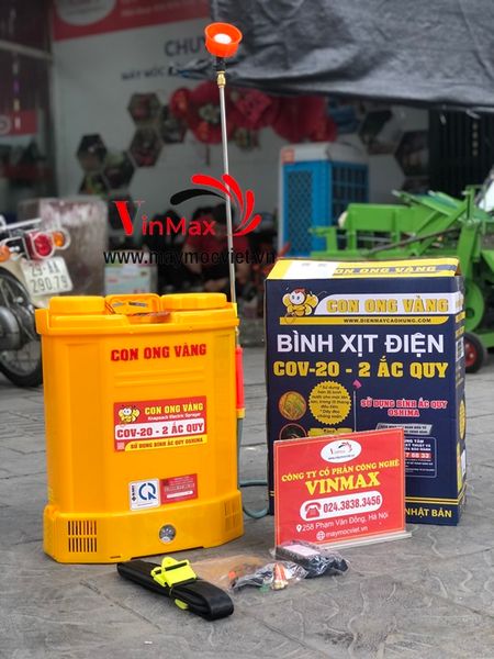 Bình xịt điện Con Ong Vàng COV20 2 acquy