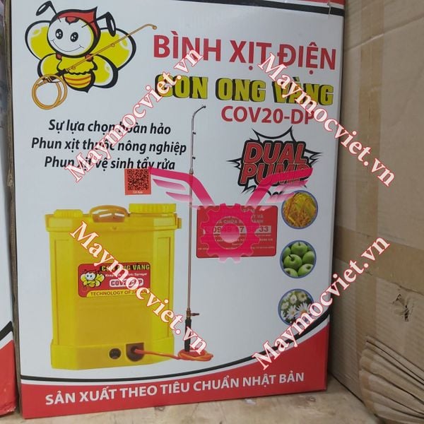 Bình xịt điện bơm đôi Con Ong Vàng COV20-DP
